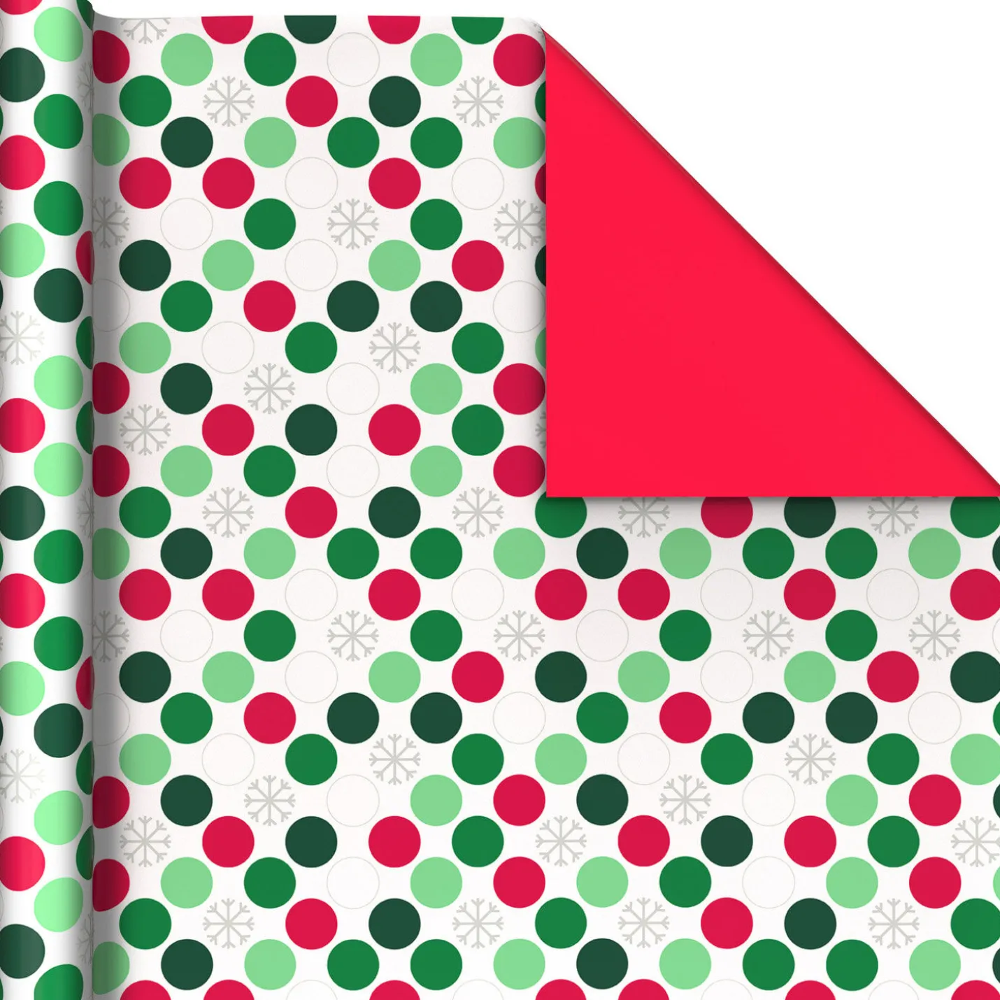 Bright and Graphic 3-Pack Reversible Christmas Wrapping Paper, 120 sq. ft.