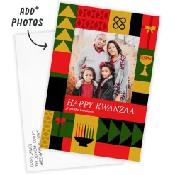 Bright and Happy Flat Kwanzaa Photo Card