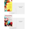 Bright Balloons Assorted Religious Birthday Cards, Box of 12