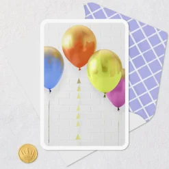Bright Balloons Blank Card