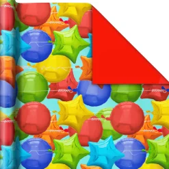 Bright Birthday 3-Pack Reversible Wrapping Paper