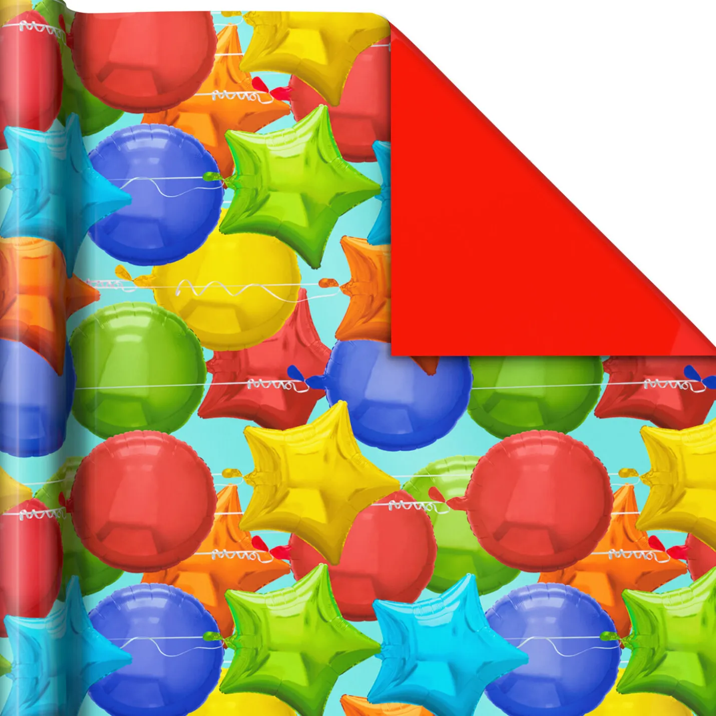 Bright Birthday 3-Pack Reversible Wrapping Paper