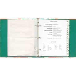 Bright Citrus Customizable Recipe Organizer Book