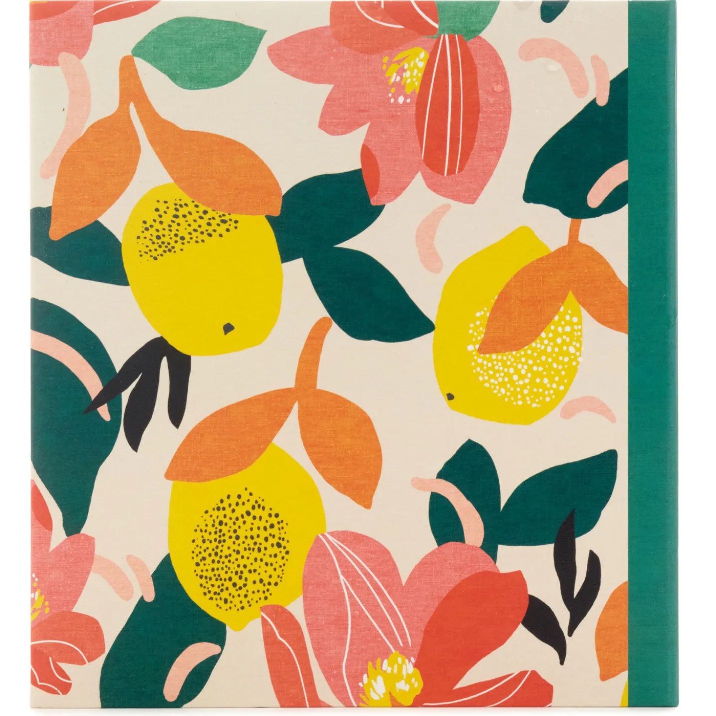 Bright Citrus Customizable Recipe Organizer Book