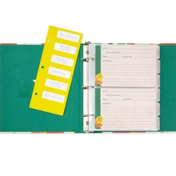 Bright Citrus Customizable Recipe Organizer Book