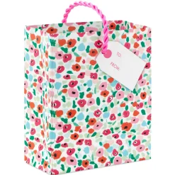 4.6" Bright Floral Gift Card Holder Mini Bag