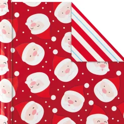Bright Joy 3-Pack Kids Reversible Christmas Wrapping Paper Assortment, 120 sq. ft.