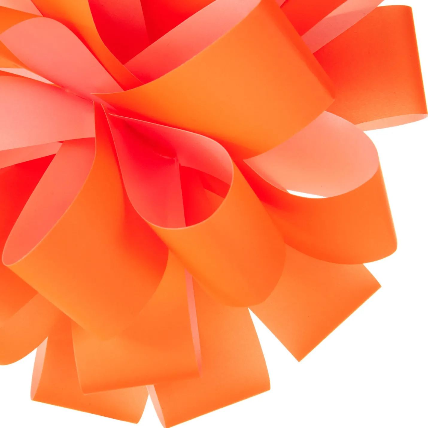 6" Bright Orange Gift Bow