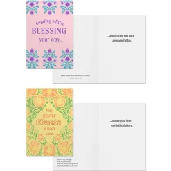 Bright Patterns Assorted Religious Encouragement Cards, Box of 12