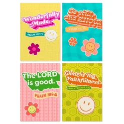 Bright Retro Assorted Religious Birthday Cards, Box of 12