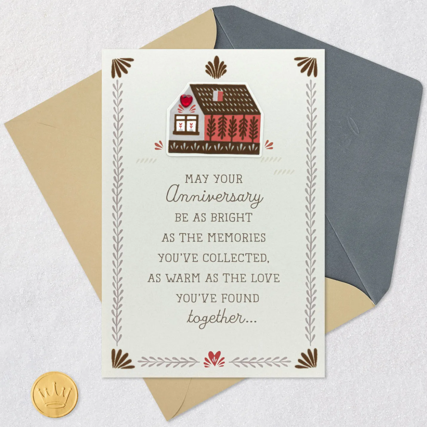 Bright, Warm and Wonderful Anniversary Card for Couple