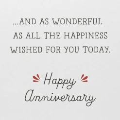 Bright, Warm and Wonderful Anniversary Card for Couple