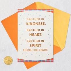 Brother in Kindness, Heart and Spirit Birthday Card for Brother-in-Law