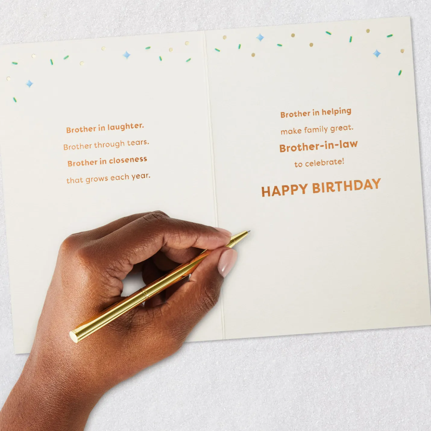 Brother in Kindness, Heart and Spirit Birthday Card for Brother-in-Law