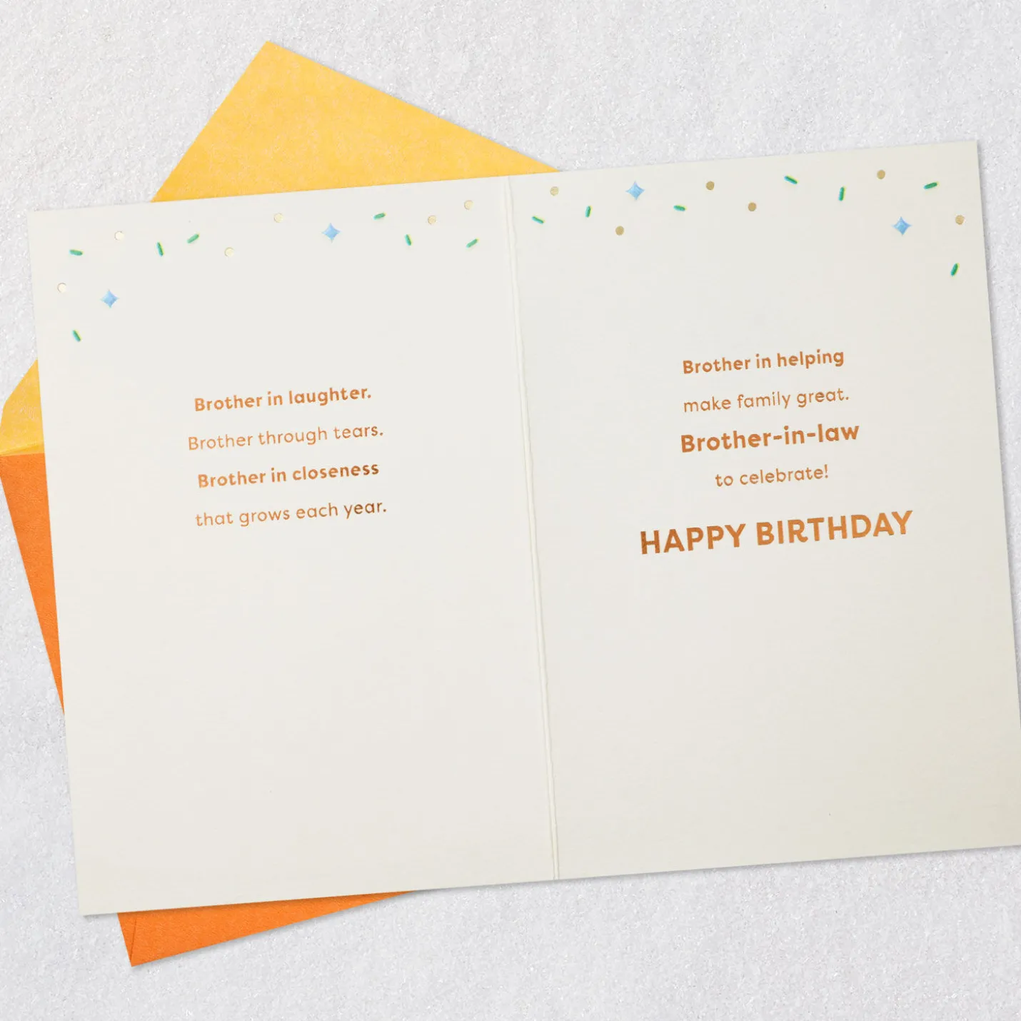 Brother in Kindness, Heart and Spirit Birthday Card for Brother-in-Law