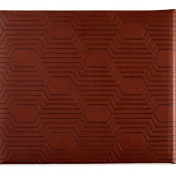 Brown Hexagonal Pattern Guest Book