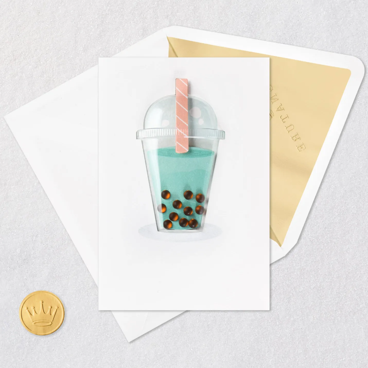 Bubble Tea Blank Card