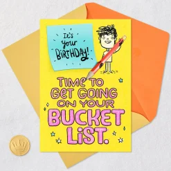 Bucket List Funny Birthday Card