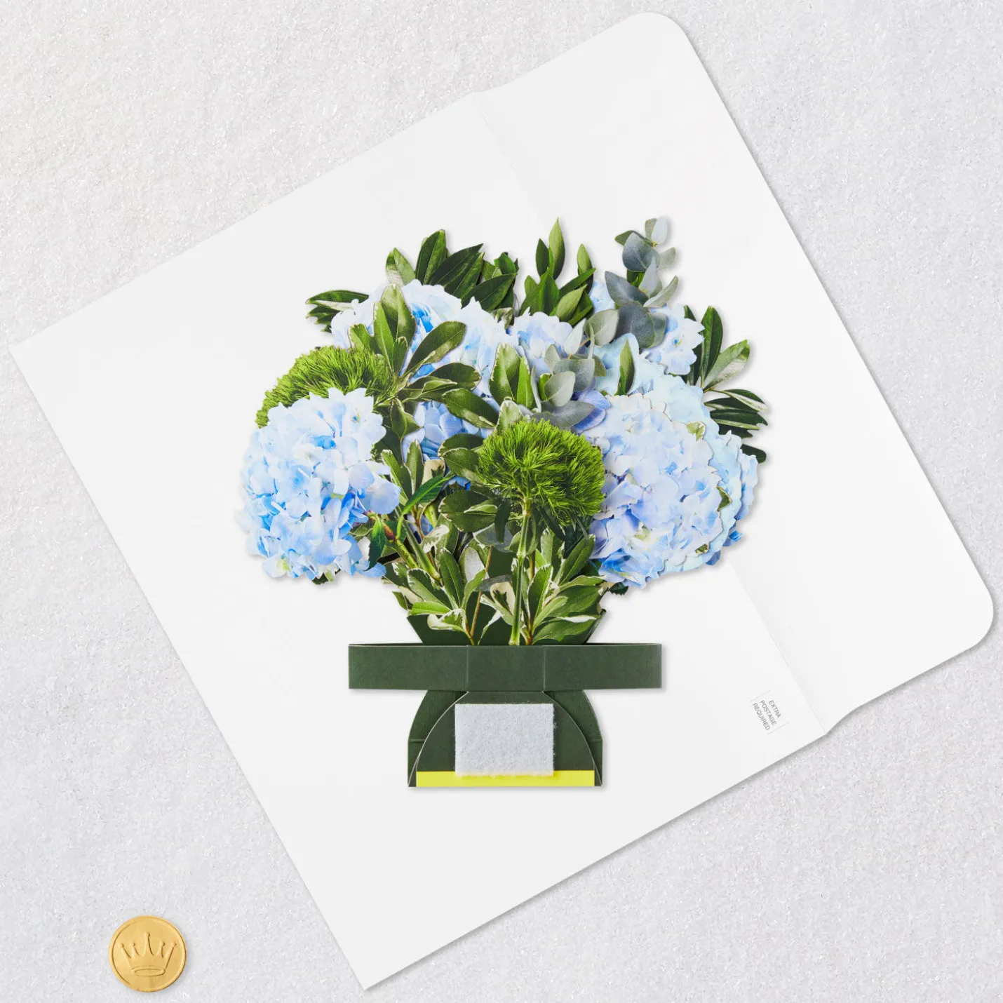 Build-a-Bouquet Blue Hydrangeas Pop-Up Paper Flowers