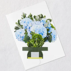 Build-a-Bouquet Blue Hydrangeas Pop-Up Paper Flowers
