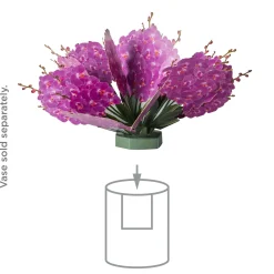 Build-a-Bouquet Fuchsia Orchids Pop-Up Paper Flowers