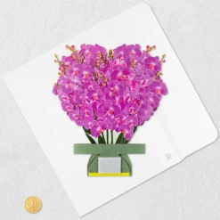 Build-a-Bouquet Fuchsia Orchids Pop-Up Paper Flowers