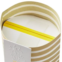 Build-a-Bouquet Gold Stripes Pop-Up Paper Vase With Mini Card