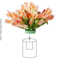 Build-a-Bouquet Peach Tulips Pop-Up Paper Flowers