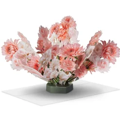 Build-a-Bouquet Pink and White Pop-Up Paper Flowers