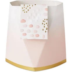 Build-a-Bouquet Pink Ombré Pop-Up Paper Vase With Mini Card