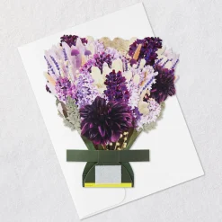 Build-a-Bouquet Purple and White Pop-Up Paper Flowers