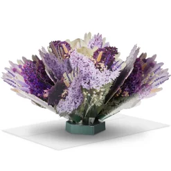 Build-a-Bouquet Purple and White Pop-Up Paper Flowers