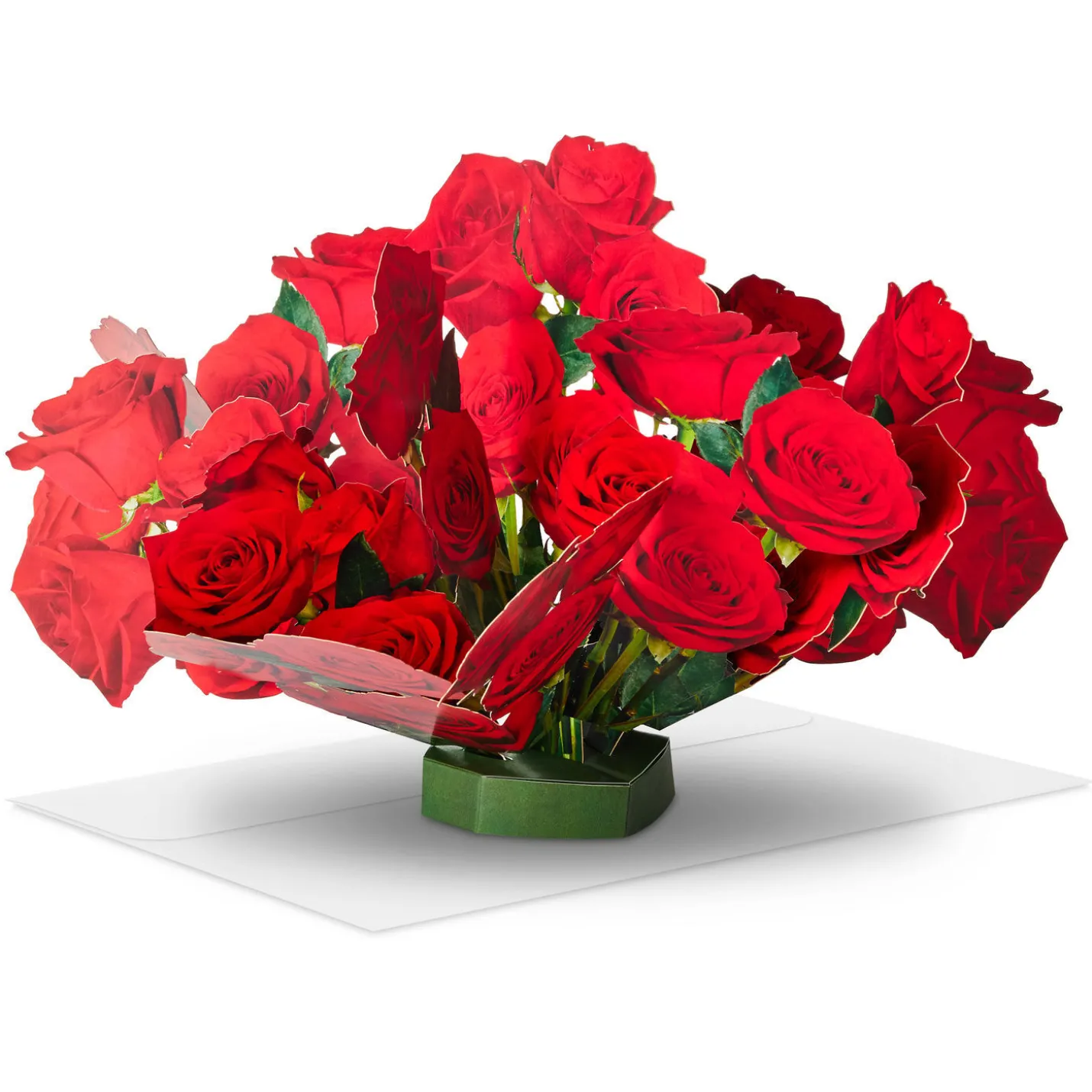 Build-a-Bouquet Red Roses Pop-Up Paper Flowers
