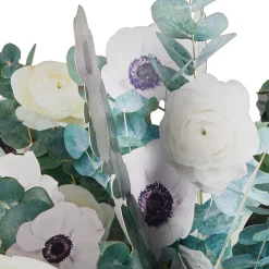 Build-a-Bouquet White and Green Pop-Up Paper Flowers