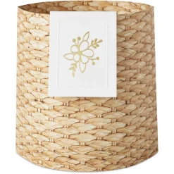 Build-a-Bouquet Woven Basket Pop-Up Paper Vase With Mini Card