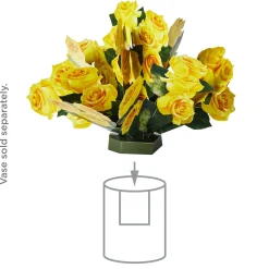 Build-a-Bouquet Yellow Roses Pop-Up Paper Flowers