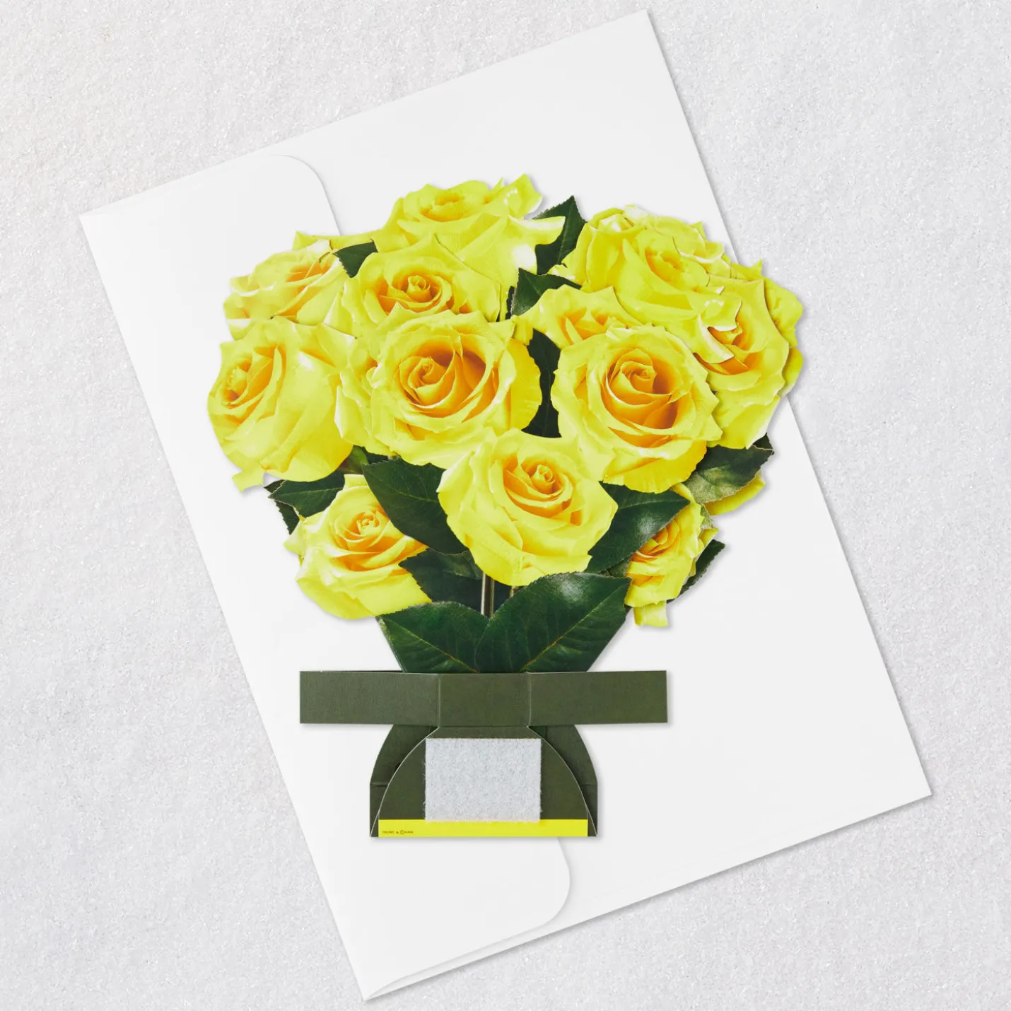 Build-a-Bouquet Yellow Roses Pop-Up Paper Flowers