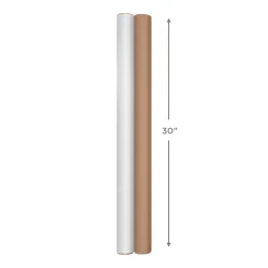 Bulk Kraft Paper and White 2-Pack Wrapping Paper, 160 sq. ft. total