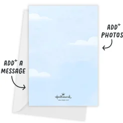 Bundle of Blessings Blue Sky Birth Announcement