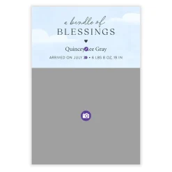 Bundle of Blessings Blue Sky Birth Announcement