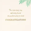 Bundle of Wonder New Baby Boy Card