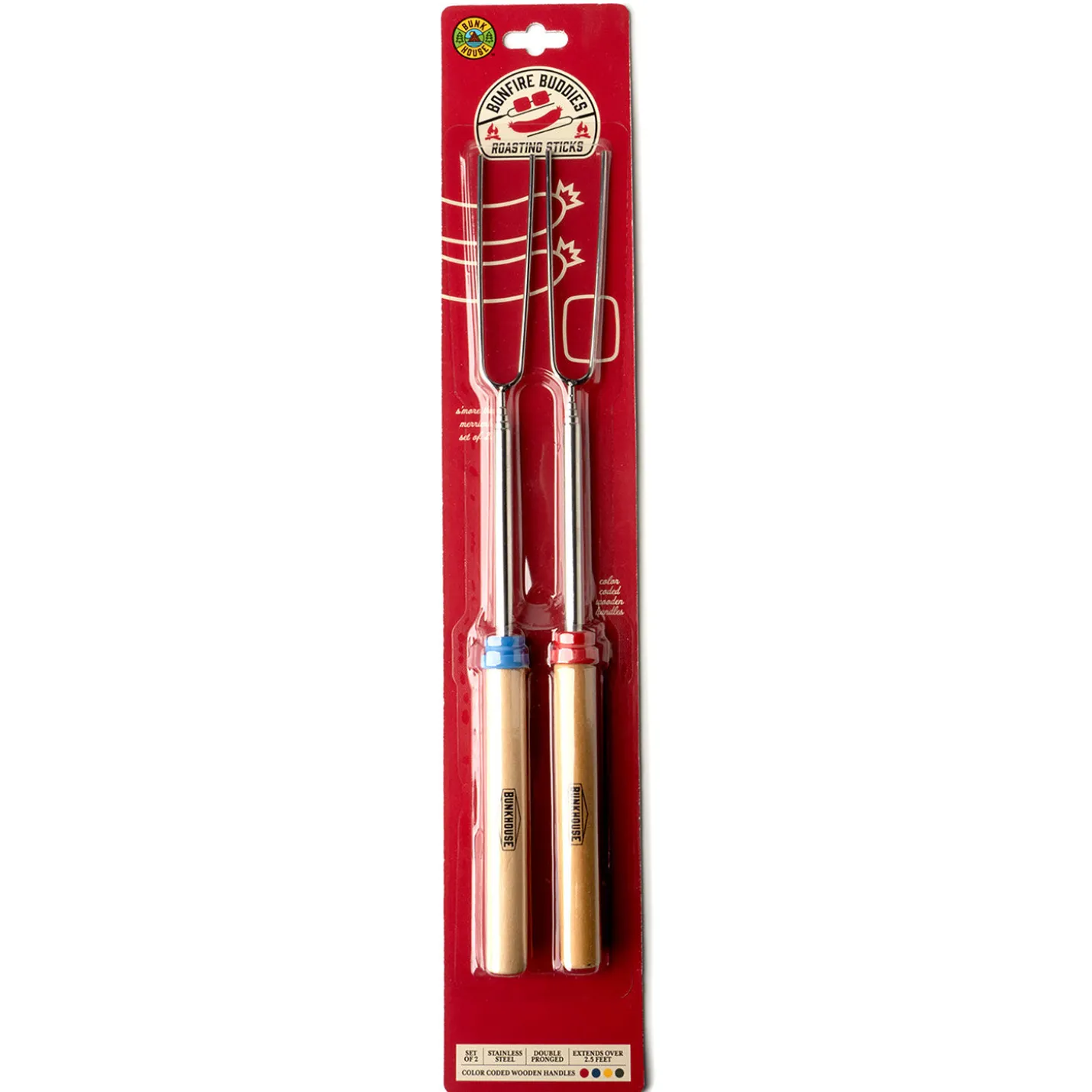Bunk House Bonfire Buddies Roasting Forks, Set of 2