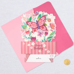 Butterfly Bouquet Musical 3D Pop-Up Birthday Card With Motion