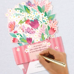 Butterfly Bouquet Musical 3D Pop-Up Birthday Card With Motion