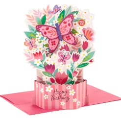 Butterfly Bouquet Musical 3D Pop-Up Birthday Card With Motion