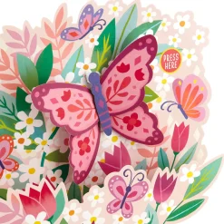 Butterfly Bouquet Musical 3D Pop-Up Birthday Card With Motion