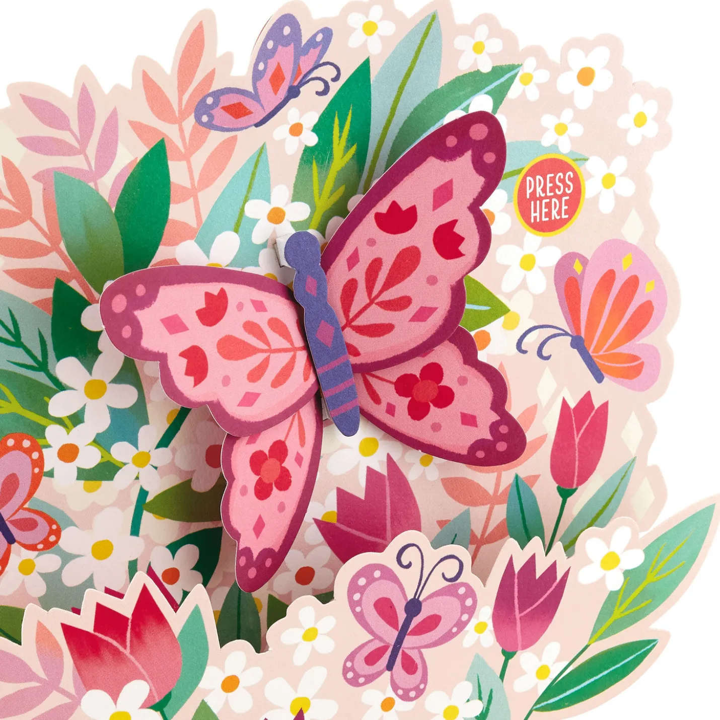 Butterfly Bouquet Musical 3D Pop-Up Birthday Card With Motion