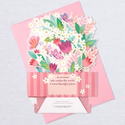 Butterfly Bouquet Musical 3D Pop-Up Birthday Card With Motion