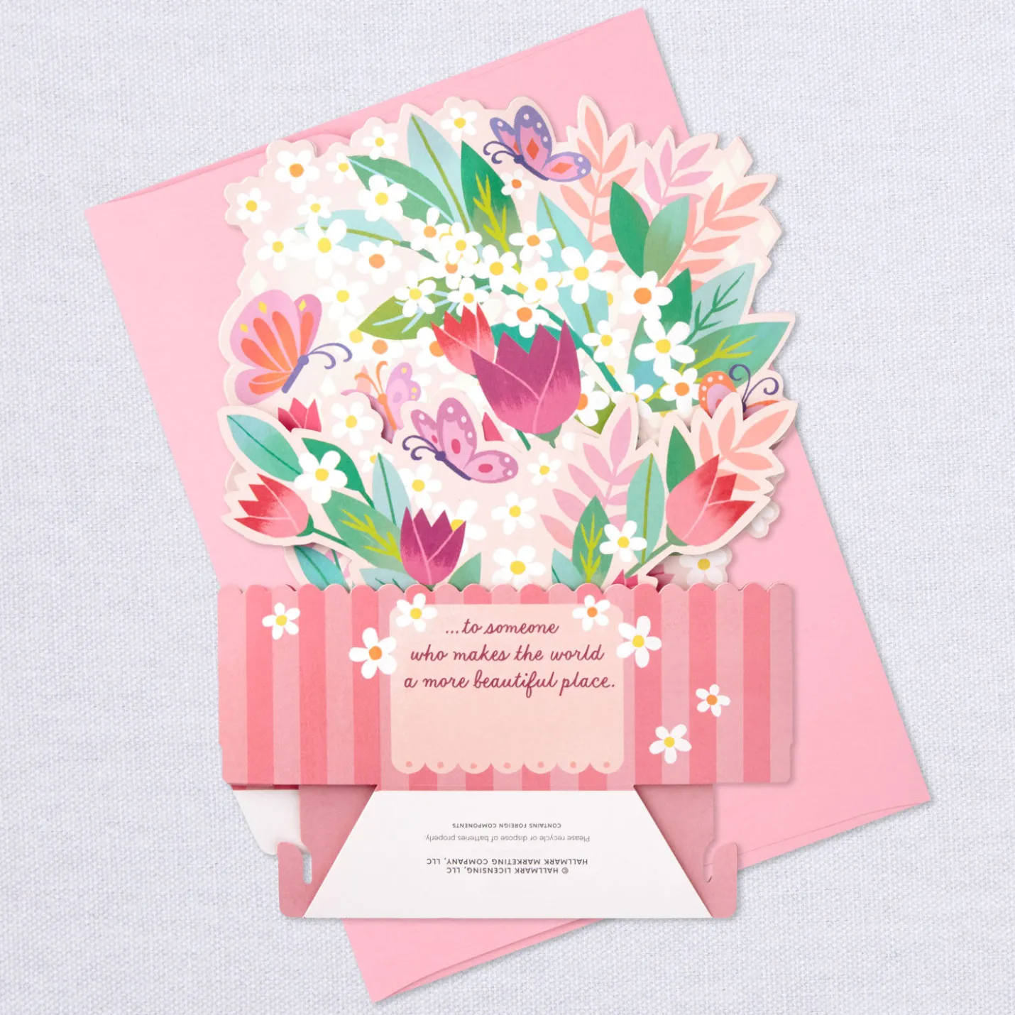 Butterfly Bouquet Musical 3D Pop-Up Birthday Card With Motion