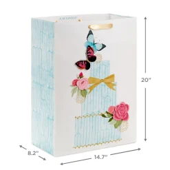 20" Butterfly Cake Jumbo Gift Bag